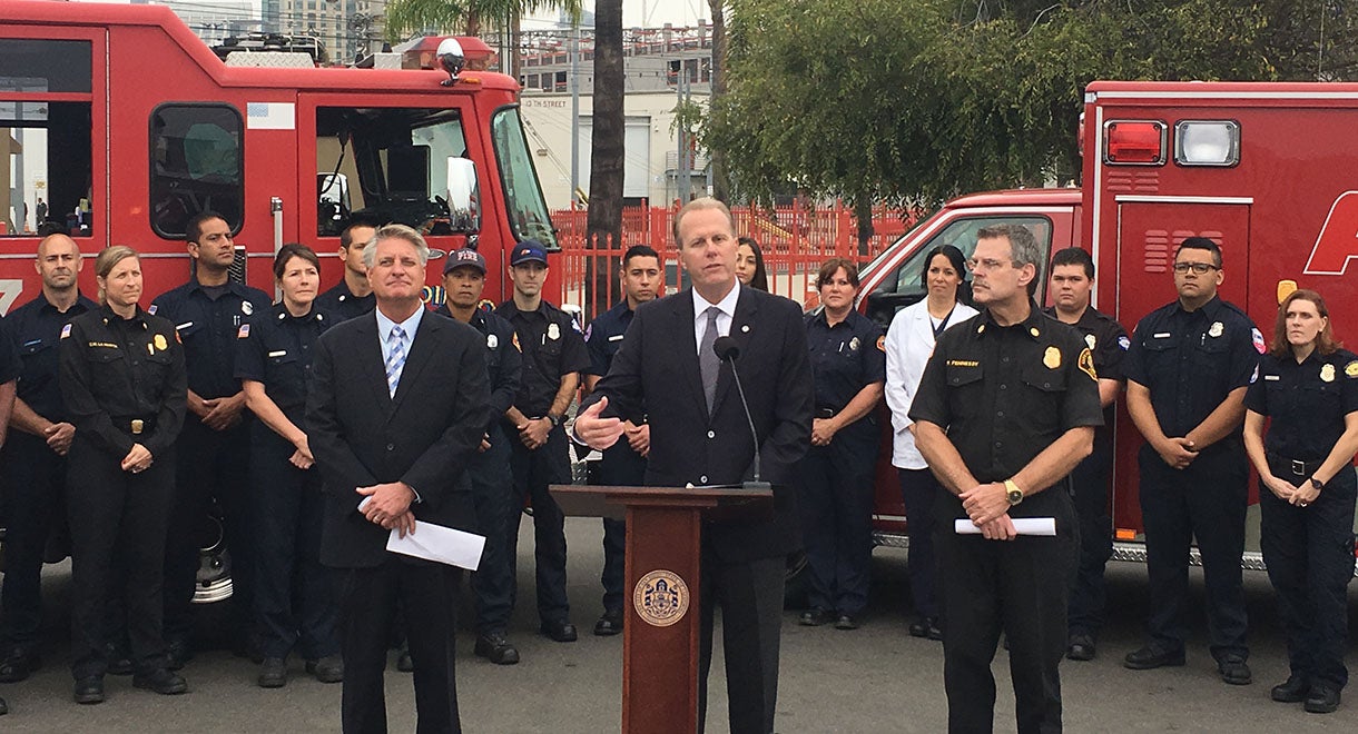 American Medical Response and San Diego Fire-Rescue Press Conference Oct. 13