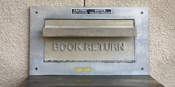 Image of book return slot