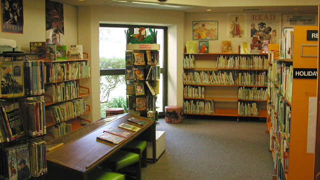 Children's area inside the Mountain View/Beckwourth Library