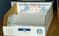 Photo of Recycling Container on Top of Desk