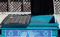 Photo of Commercial Dumpster Two Sides Lid