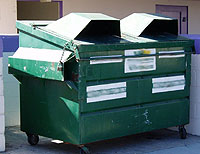 Photo of Commercial Dumpster Wider Opening Lid