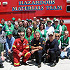 CERT San Diego members, HAZMAT presenters, and Battalion Chief at conclusion of training