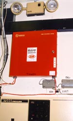 Photo of fire alarm control panel