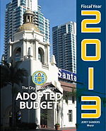 Fiscal Year 2013 Adopted Budget Cover Page