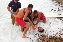 Surf rescue photo