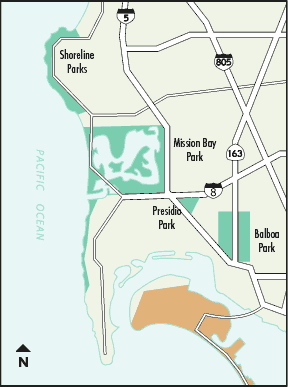 Map of City Park Facilities Sites