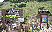 Rose Canyon Park Signage