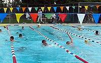 Photo of Swim Team in Pool