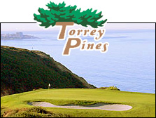 Photo of Torrey Pines Golf Course and Logo