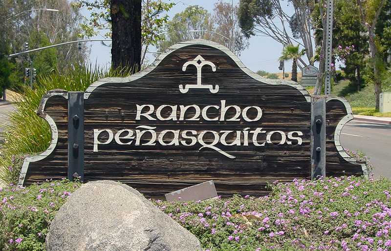 Rancho Peñasquitos entry sign