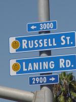 Photo of Street Name Blade - Russell st