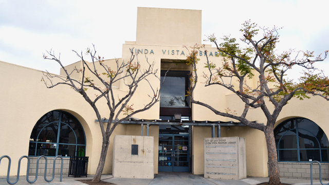 Front area outside the Linda Vista Library