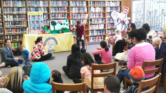 Story time at the North Clairemont Library