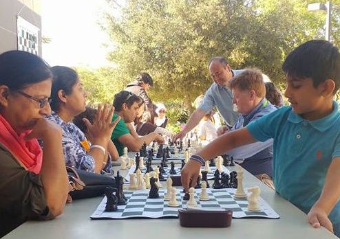 Chess club at the North University Community Library