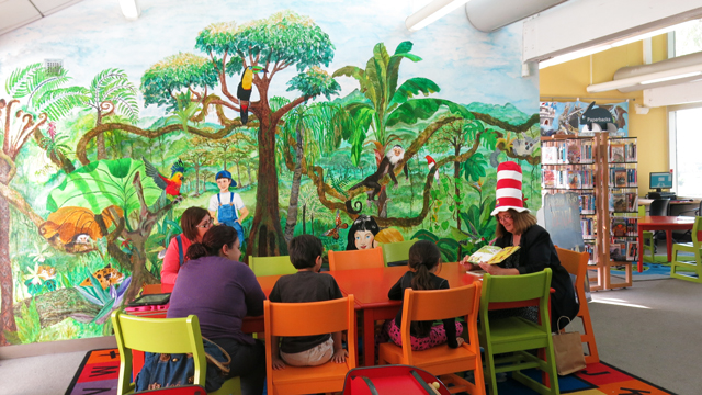 Children's Area inside the Otay Mesa-Nestor Library