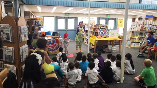 Story time at the Paradise Hills Library