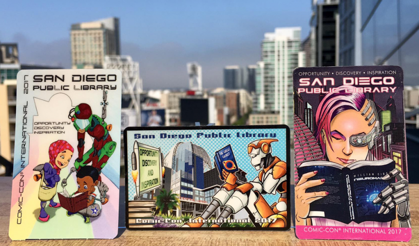 2017 Comic-Con Library Cards