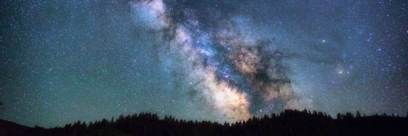 Photo of stars in the galaxy