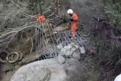 Helicopter Work In Dakota Canyon