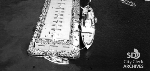 1937 Aerial View of Broadway Pier