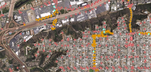 City of San Diego Street Lights Map