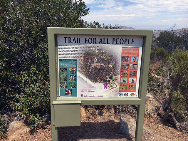 Photo of Trail for All People information board