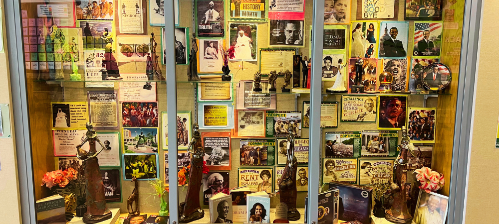 San Diego Public Library celebrates Black History Month with informational displays.