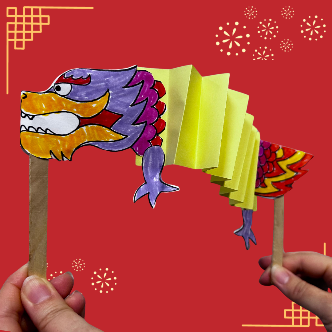 Paper craft of dragon