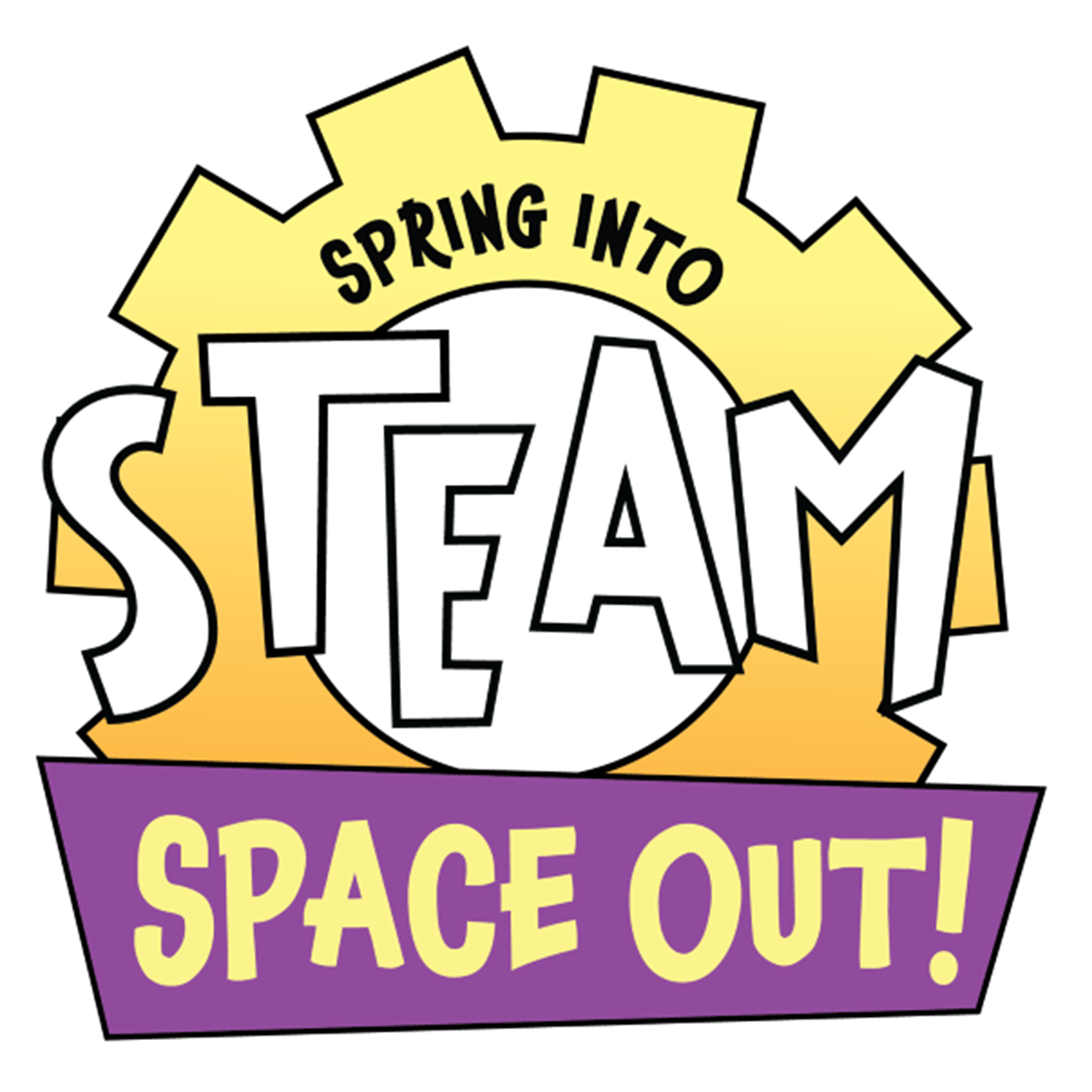 Spring into Steam Space Out Logo