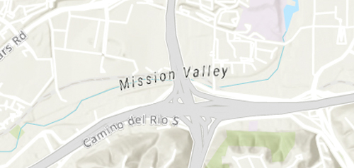 Flood map of Mission Valley