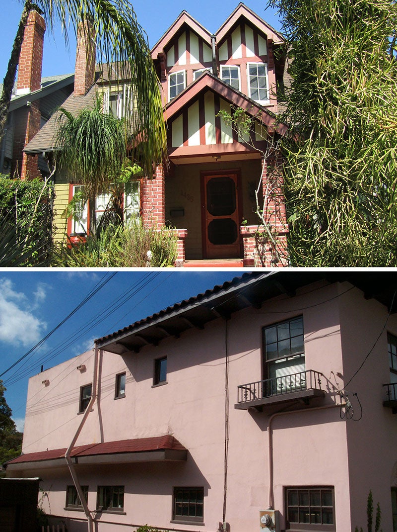Collage of a preserved historic houses