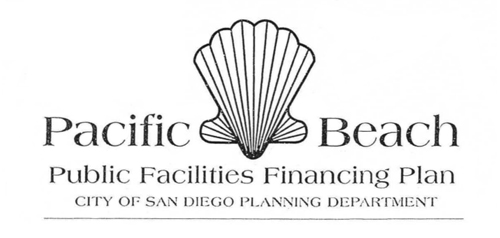 Cover of Pacific Beach Facilities Financing Plan document