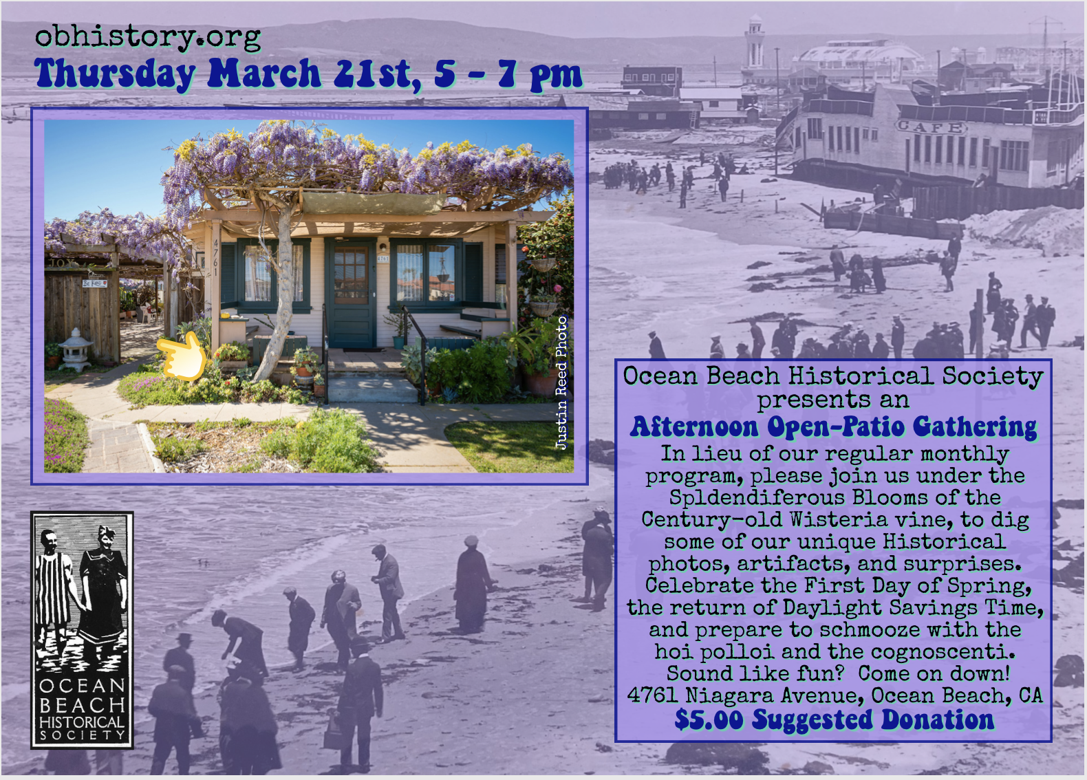 from Ocean Beach Historical Society March Postcard