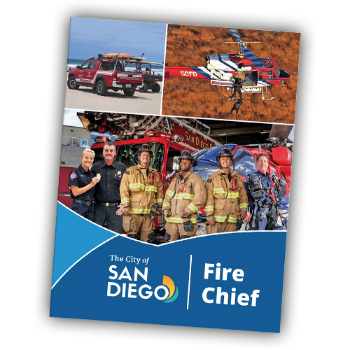 Cover of SDPD Fire-Rescue Chief Hiring Brochure