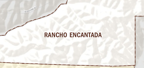Graphical map of Rancho Encantada neighborhood