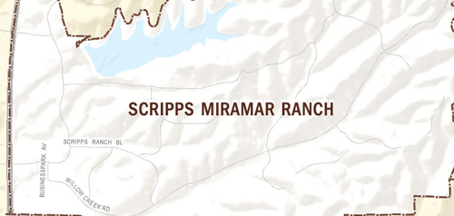 Graphical map of Scripps Miramar Ranch neighborhood