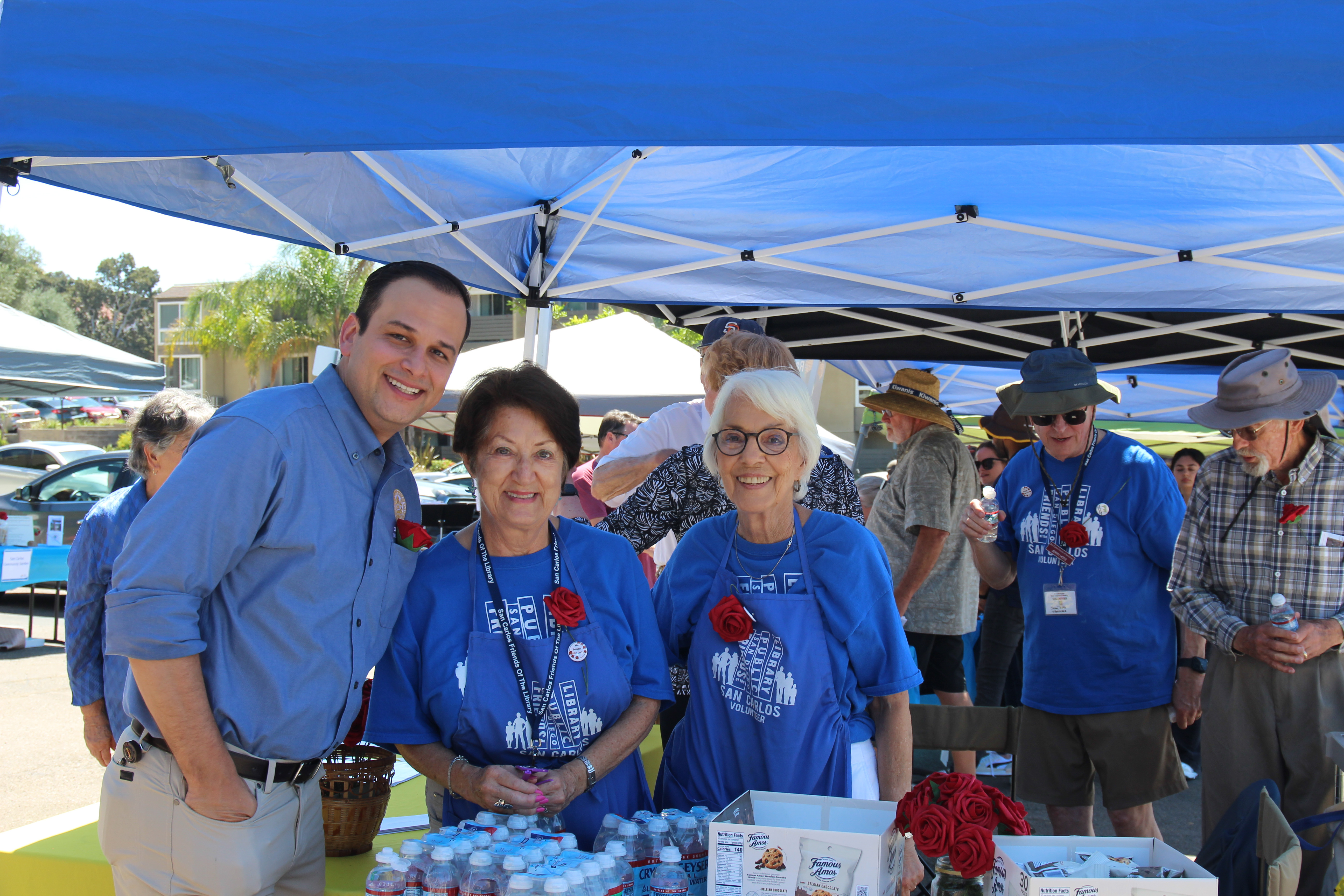 Councilmember Campillo with two women at We Bought the Lot Event