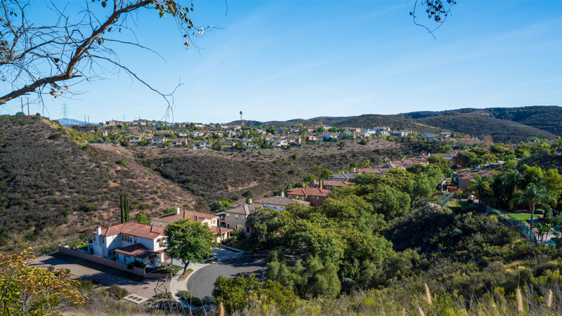 Aerial photo of Rancho Encantada neighborhood