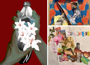 A collage of artworks by youth artists for Unconfined the Project