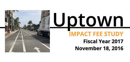 Cover of Uptown Impact Fee Study document