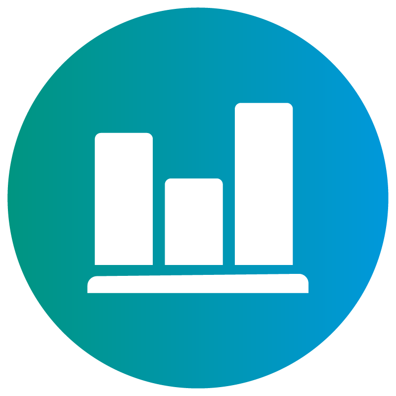 Icon of a bar chart