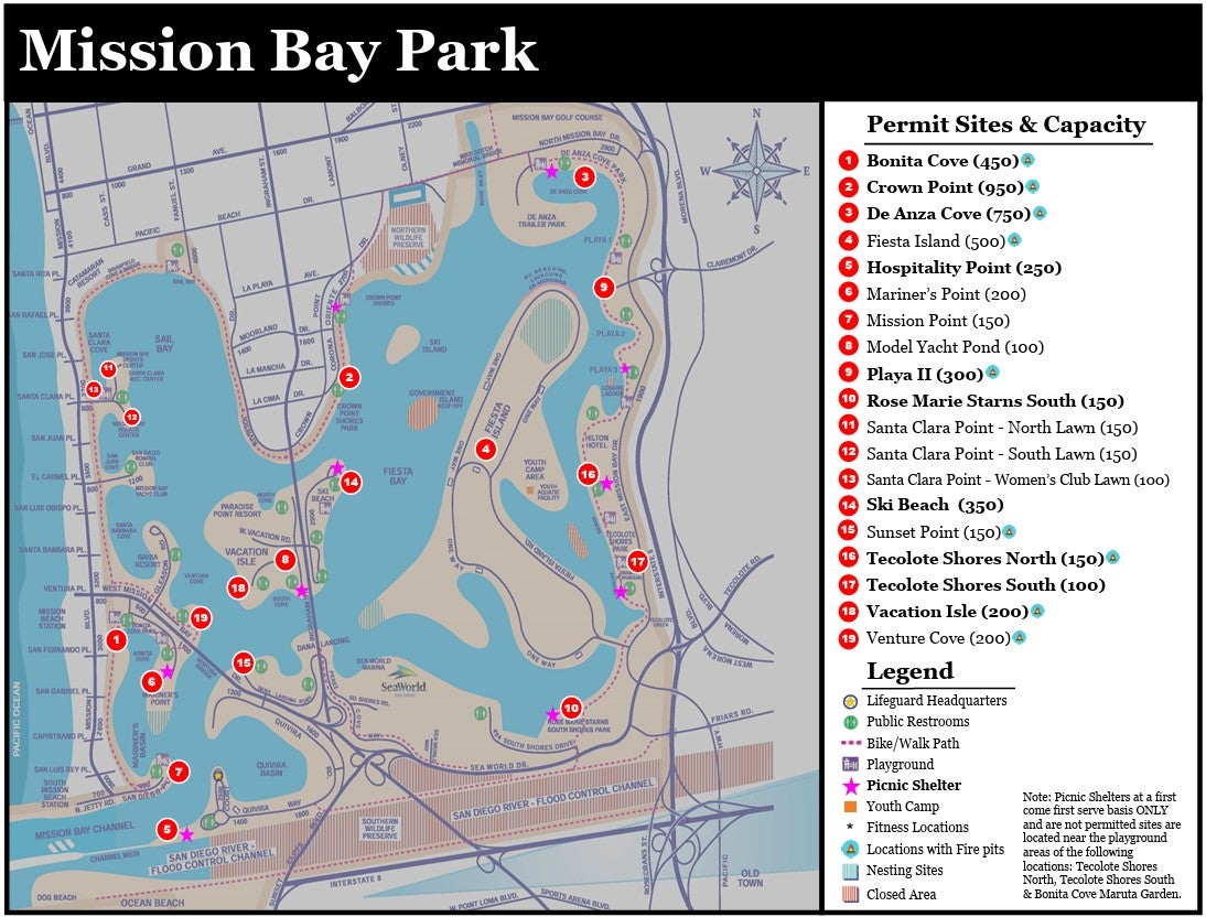Mission Bay Permit Sites