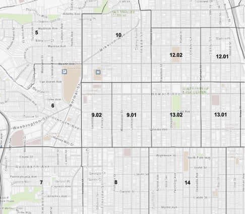 Screenshot of Geographic Boundary Viewer Tool