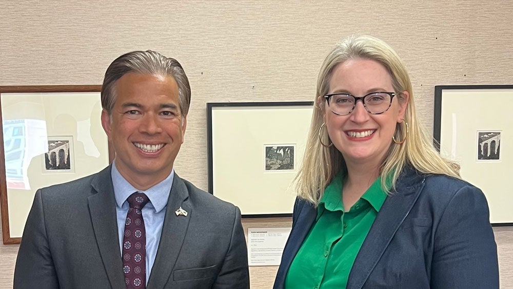 City Attorney Ferbert with Attorney General Bonta