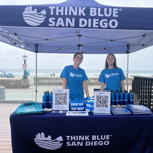 Think Blue booth