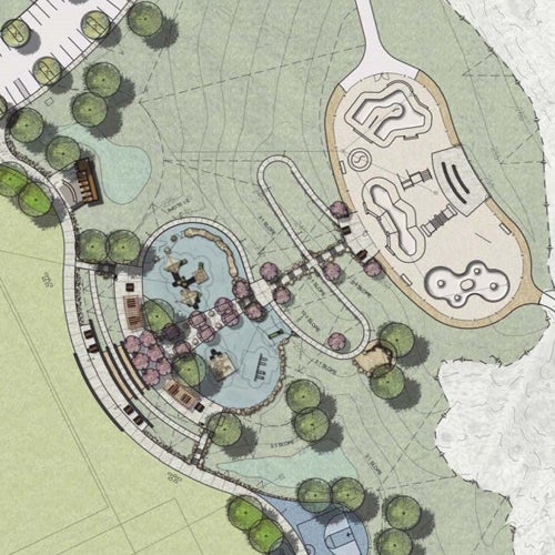 rendering of proposed open space