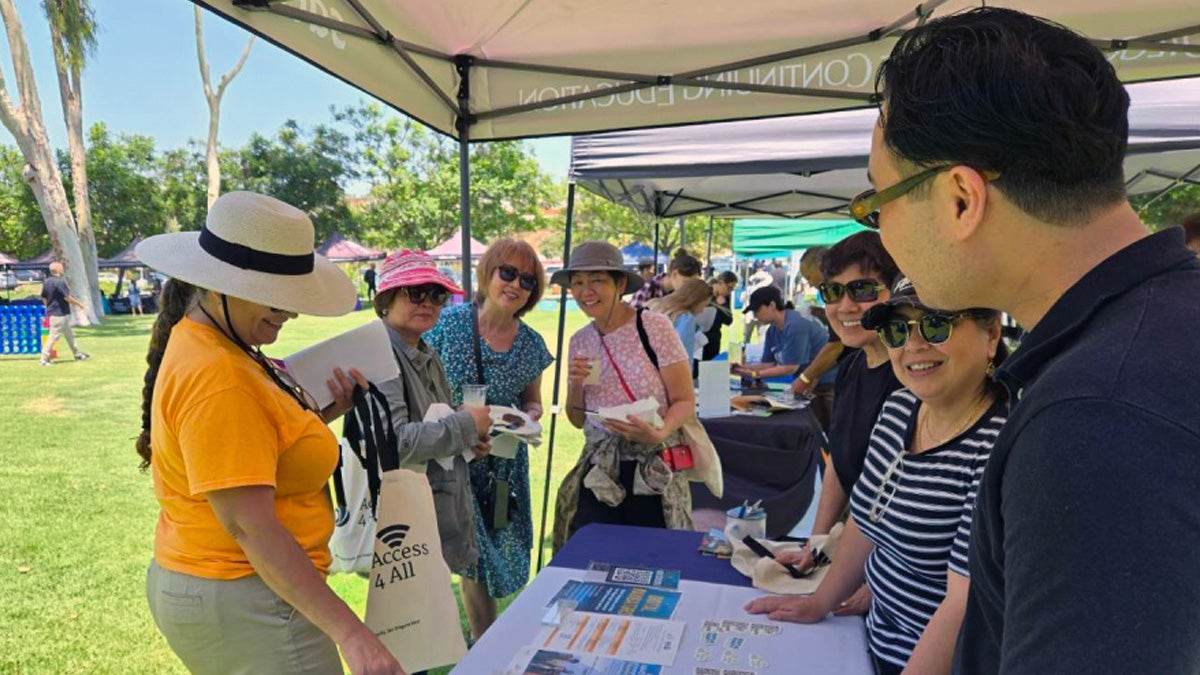 An outreach event for the Digital Navigator Program