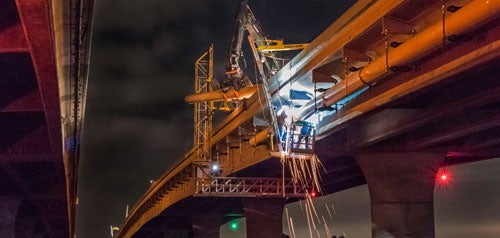 Pacific Beach pipeline welding