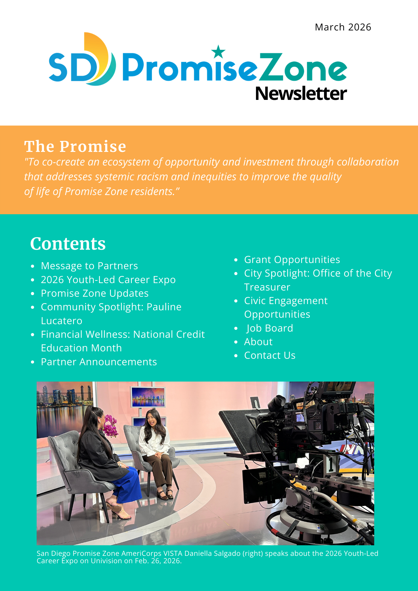 March 2026 newsletter cover